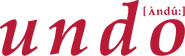 Logo of Undo image size 953x290