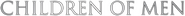 Logo of Children of Men image size 787x66