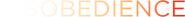Logo of Disobedience image size 1274x119