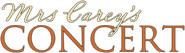 Logo of Mrs Carey's Concert image size 3941x1135