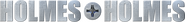 Logo of Holmes and Holmes image size 1838x218