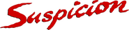 Logo of Suspicion image size 890x214