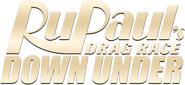 Logo of RuPaul's Drag Race Down Under image size 355x164