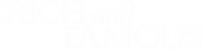 Logo of Rich and Famous image size 1288x313