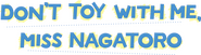 Logo of DON'T TOY WITH ME, MISS NAGATORO image size 2000x549