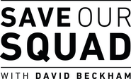 Logo of Save Our Squad with David Beckham image size 4096x2474