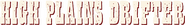 Logo of High Plains Drifter image size 4303x582