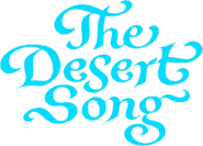 Logo of The Desert Song image size 787x565
