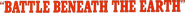 Logo of Battle Beneath the Earth image size 820x58