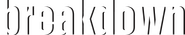 Logo of Breakdown image size 4220x791