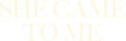 Logo of She Came to Me image size 917x295