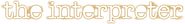Logo of The Interpreter image size 1249x162