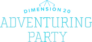Logo of Dimension 20's Adventuring Party image size 1650x755