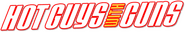 Logo of Hot Guys with Guns image size 1927x331