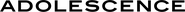 Logo of Adolescence image size 1274x84