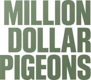 Logo of Million Dollar Pigeons image size 1444x1274