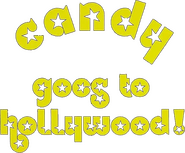 Logo of Candy Goes to Hollywood image size 618x510