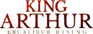Logo of King Arthur: Excalibur Rising image size 593x221