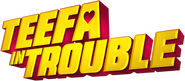 Logo of Teefa in Trouble image size 1183x519