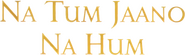 Logo of Na Tum Jaano Na Hum image size 863x255