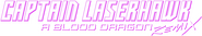 Logo of Captain Laserhawk: A Blood Dragon Remix image size 1169x206