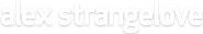 Logo of Alex Strangelove image size 1150x191
