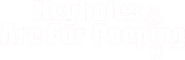 Logo of Keyholes Are for Peeping image size 1119x362