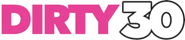 Logo of Dirty 30 image size 2336x502