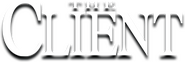 Logo of The Client image size 255x86