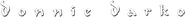 Logo of Donnie Darko image size 785x73