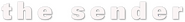 Logo of The Sender image size 796x95