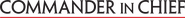 Logo of Commander in Chief image size 2110x209