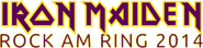 Logo of Iron Maiden - Rock am Ring 2014 image size 1690x399