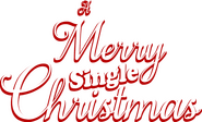 Logo of A Merry Single Christmas image size 1657x1000