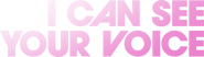 Logo of I Can See Your Voice image size 2550x717