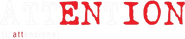 Logo of Attention image size 1107x232