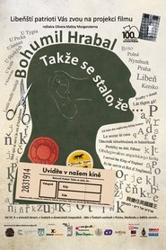 poster Bohumil Hrabal „Takže se stalo, že...“