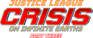 Logo of Justice League: Crisis on Infinite Earths Part Three image size 2457x1013