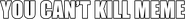 Logo of You Can't Kill Meme image size 4309x453
