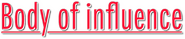 Logo of Body of Influence image size 796x169