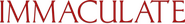 Logo of Immaculate image size 986x129