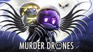 Backdrop of Murder Drones image size 2560x1440