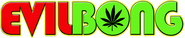 Logo of Evil Bong image size 1243x252