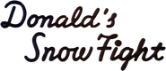 Logo of Donald's Snow Fight image size 579x249