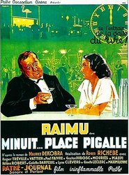 Poster Midnight, Place Pigalle 1934