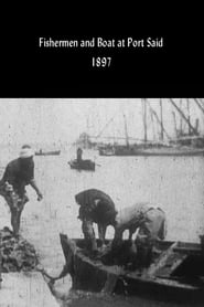 Poster Fishermen and Boat at Port Said 1897