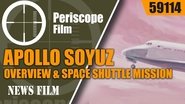 Poster Apollo Soyuz Mission Overview & Space Shuttle Mission Profile 1978