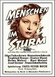 Poster Menschen im Sturm