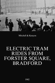 Poster Electric Tram Rides from Forster Square, Bradford 1902