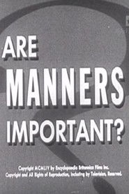 Poster Are Manners Important? 1954